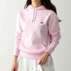 [MAISON KITSUNE] Pink Hoodie with Embroidered Logo(Unisex:M)